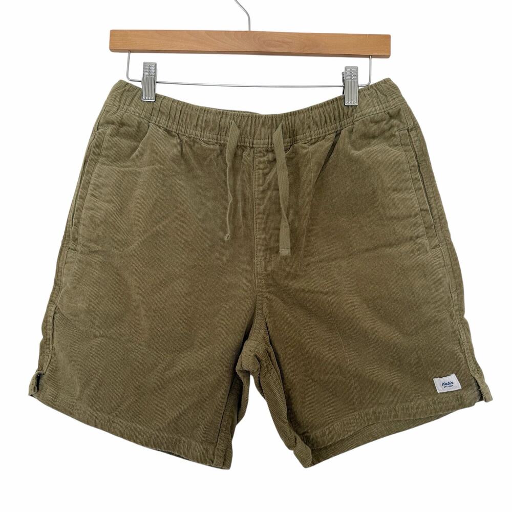 Katin Green Corduroy Trails Shorts Sz S